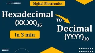 Fractional Hexadecimal to Decimal Conversion | Hexadecimal to decimal of a fraction number