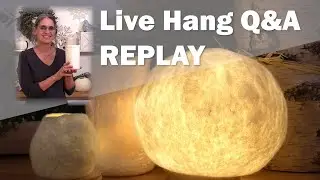 LIVE:  Wet Felting Hurricane Candle Holders over a Resist 