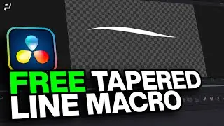 DaVinci Resolve | Free Tapered Line Macro