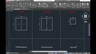 How to draw windows in Autocad