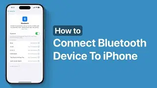 How To Connect Bluetooth Device To iPhone 16 | Speaker, Keyboard, Headphones And More