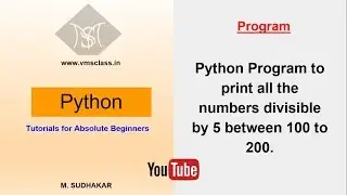 Python program to print the numbers divisible by 5 in between 100 to 200