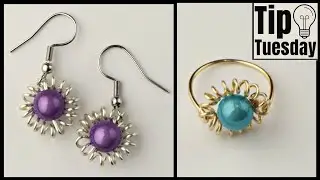 Wire Coil Earrings and Rings Tutorial