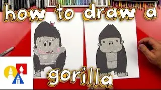 How To Draw A Cartoon Gorilla