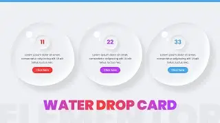 Elementor Water Drop Card Hover Effect | WordPress Elementor Pro Tutorial | Elementor Tips & Tricks