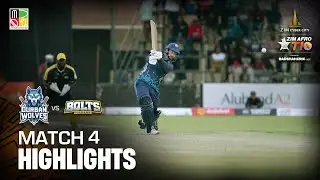 Match 4 Highlights I Day 2 I Durban Wolves vs Harare Bolts | Zim Afro T10 Season 2 2024