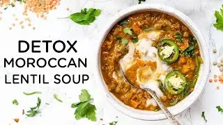 EASY DETOX LENTIL SOUP ‣‣ healthy vegan dinner idea