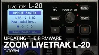 Zoom LiveTrak L-20: Updating the Firmware