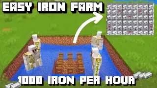 Best Beginner Iron Farm in Minecraft 1.21 (10000+ IRON / HOUR)