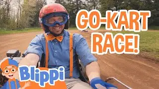 Blippi Wins His Go-Kart Race 🏎️ | Blippi Learns Something New | Learning Videos for Kids 🔵🟠