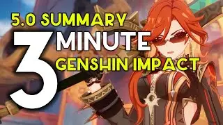 Quick Summary Of Genshin Impact 5.0 Update | Natlan | Mavuika VS Capitano | Anniversary Benefits