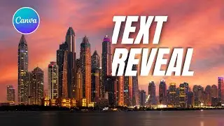 Text Reveal Animation effect in Canva l easy canva l Canva Tutorial