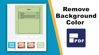 How to remove background color in pdf using pdfelement