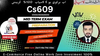 Cs609 midterm exam Preparation - How to get full marks Cs609- Cs609 Lecture wise MCQS & Tricks#Cs609