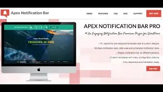 Apex Notification Bar - Best Notification Bar Plugin for WordPress | Multiple, Cool, Custom | Apex