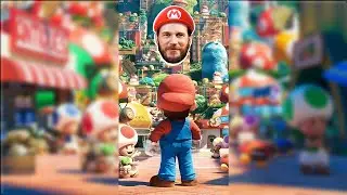 CHRIS PRATT AS SUPER MARIO! FACE REVEAL! #shorts