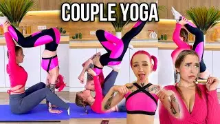 YOGA COUPLE CHALLENGE | Funny Beautiful Girls and Flirt | Part 2