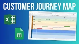 Create a Customer Journey Map using Excel or Google Sheets as your free tool