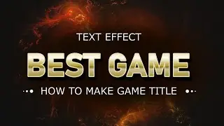 Create a Text Effect - Tutorial for Beginners