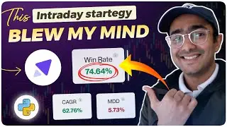 Best EMA Trading Strategy for INTRADAY with 75% Win Rate | Tradomate.one Python trading bot📈