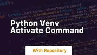 python venv activate command