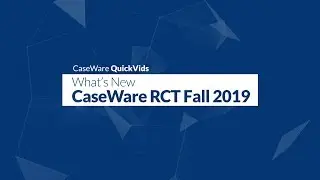 Caseware ReviewComp Fall 2019