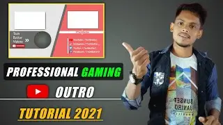 End Screen Template For Gaming | YouTube Outro Tutorial