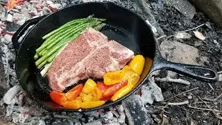 Best Campfire Meal  - Seered Steak and Vegetables - Easy & Affordable!