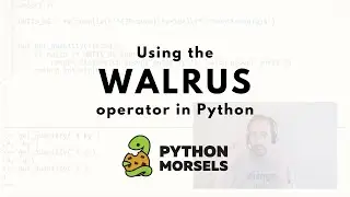 Pythons walrus operator