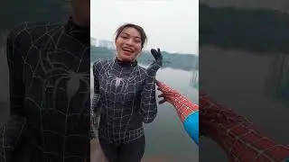 Spiderman Ketahuan Godain Cewek Cantik Venom Di Mana #Shorts