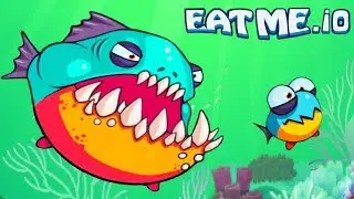 СЪЕШЬ МЕНЯ! Веселая рыбная андроид игра EATME.IO похожая на СЛИЗАРИО Видео для детей от Cool GAMES