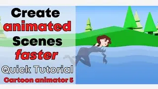 How to combine Animated Scenes and Props in cartoon animator 5