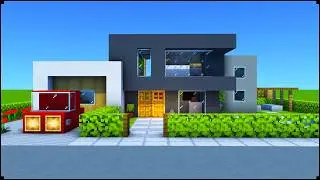 How To Build a Modern House In Minecraft | Including Interior