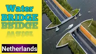 Water Bridge | Veluwemeer Aqueduct, Netherlands #Shorts