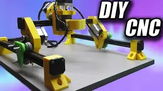 How To Make DIY CNC plotter / Как сделать ЧПУ плоттер своими руками (анимационная сборка)