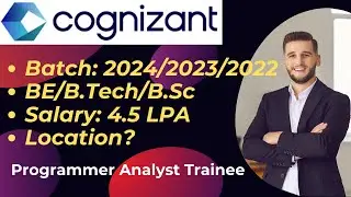 Cognizant is hiring 2024/23/22/21/20 batch | No % criteria | Required skills? | Job location?