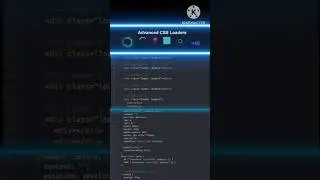 Advanced CSS Loaders high-tech #loader #loading #css #html #coding #coder
