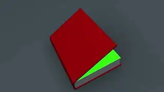 Photo album opening with green screen transition