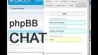 complete Chat solution - phpBB Installation tutorial - server sent messages chat