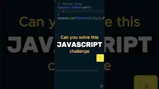 JS Interview Question | Can you solve this?