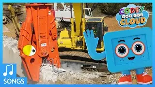 Demolition Dinosaurs Song | Diggers that look like Dinosaurs | Codey And The Cloud S1 • E8