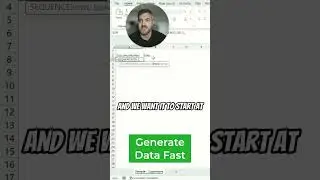 Create data fast in Excel