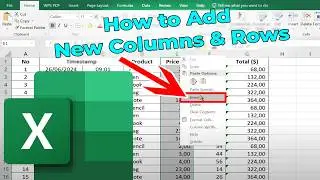 How to Add Columns and Rows in Excel