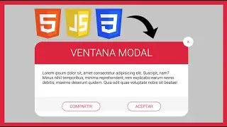 🔴Cómo CREAR una VENTANA MODAL en HTML, CSS y JAVASCRIPT 😱