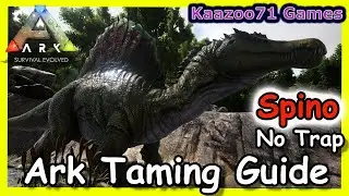 How to Tame a Spino with NO Trap in Ark 💥