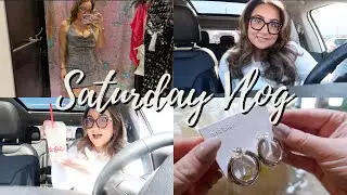 VLOG |Saturday in my life, birthday dress shopping, Ana Luisa Jewelry Haul, heatless curls!