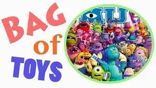 Bag of Toys, Monsters University,Mike Wazowski,Sulley, Randy Boggs,Scott "Squishy" Squibbles, Art