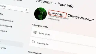 Change Your Account Name On Windows 11