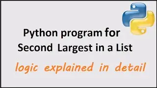 Second Largest number in a Python List