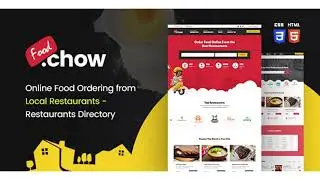 FoodChow - A Food Ordering or Hotel Directory HTML Template | Themeforest Website Templates and